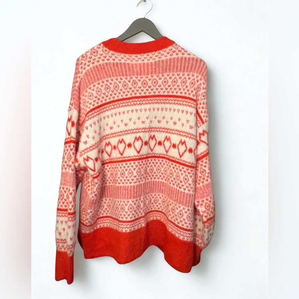 Aerie Oversized Long Sleeve Crew Neck Cool Vibes Sweater Size M